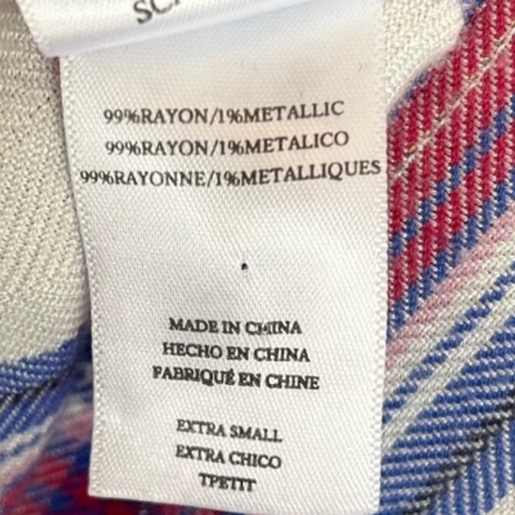 Rails Soft Plaid Button-up Top Hunter White Azure Scarlet XS - Picture 12 of 12